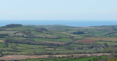 View from Eggardon towards the Jurassic Coast